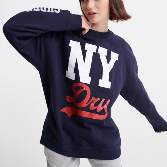 SDQB NY Dry Crew Sweatshirt Superdry Size XS/S 8-10 - Picture 6 of 11